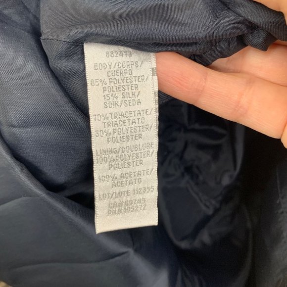 NWT THEIA COUTURE Blue Floral Silk Tea Length Gown Sz 16 - Picture 9 of 11